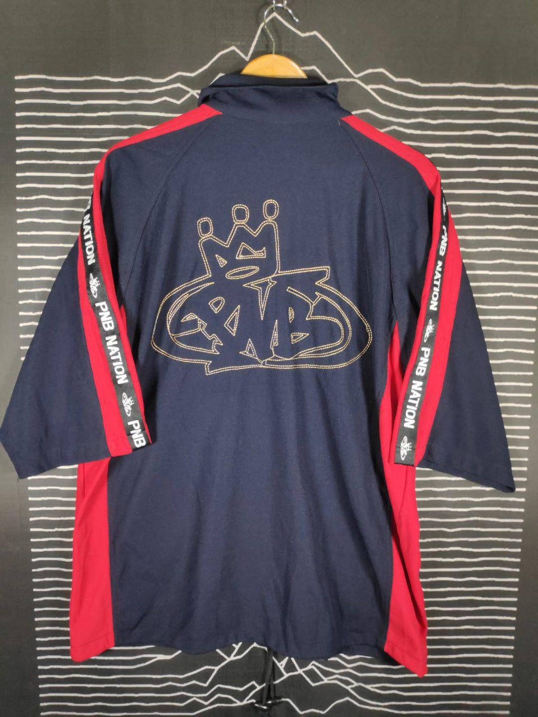 Vtg 90s PNB Nation Hip Hop Raptees Short Sleeve Jacket Size Vtg 90s PNB Nation Hip Hop Raptees Short Sleeve Jacket Size