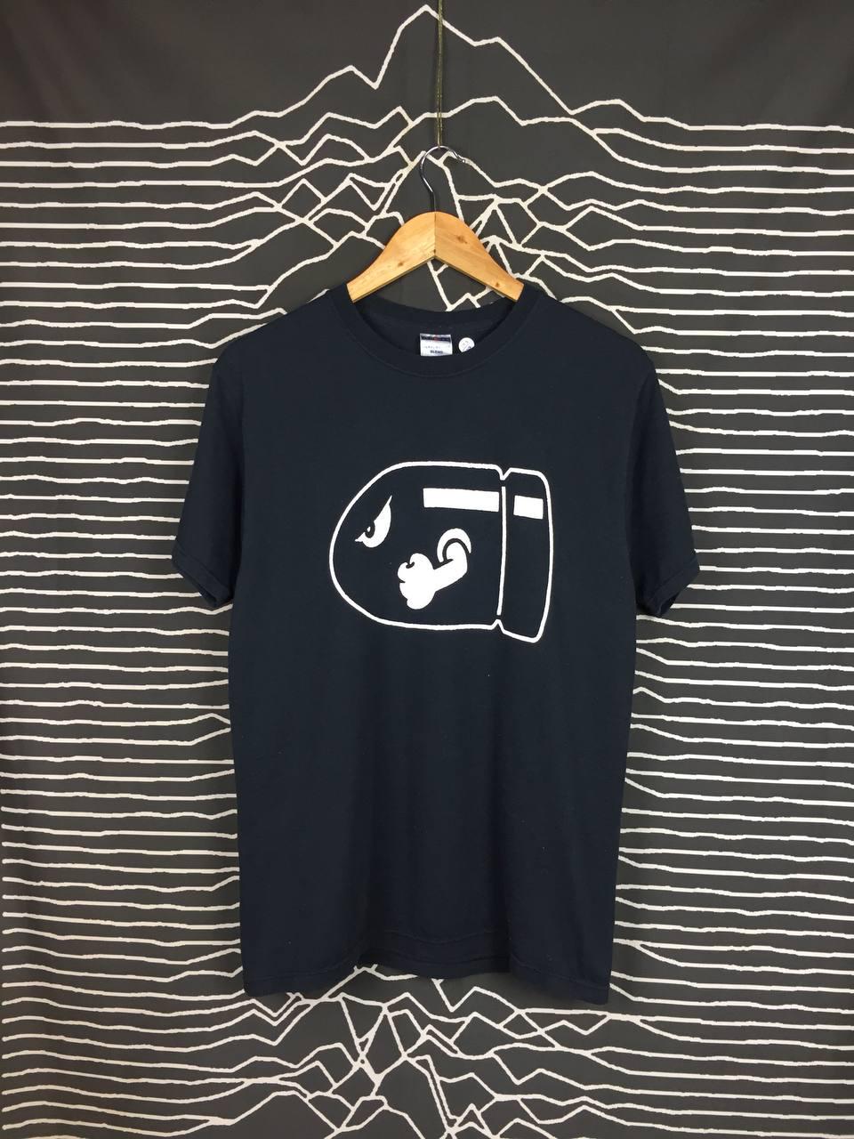 トップス 00S New Super Mario Bros Bullet Bill XL Vtg 00s Super Mario Nintendo Bullet Bill Big Logo Promo Tee Size M