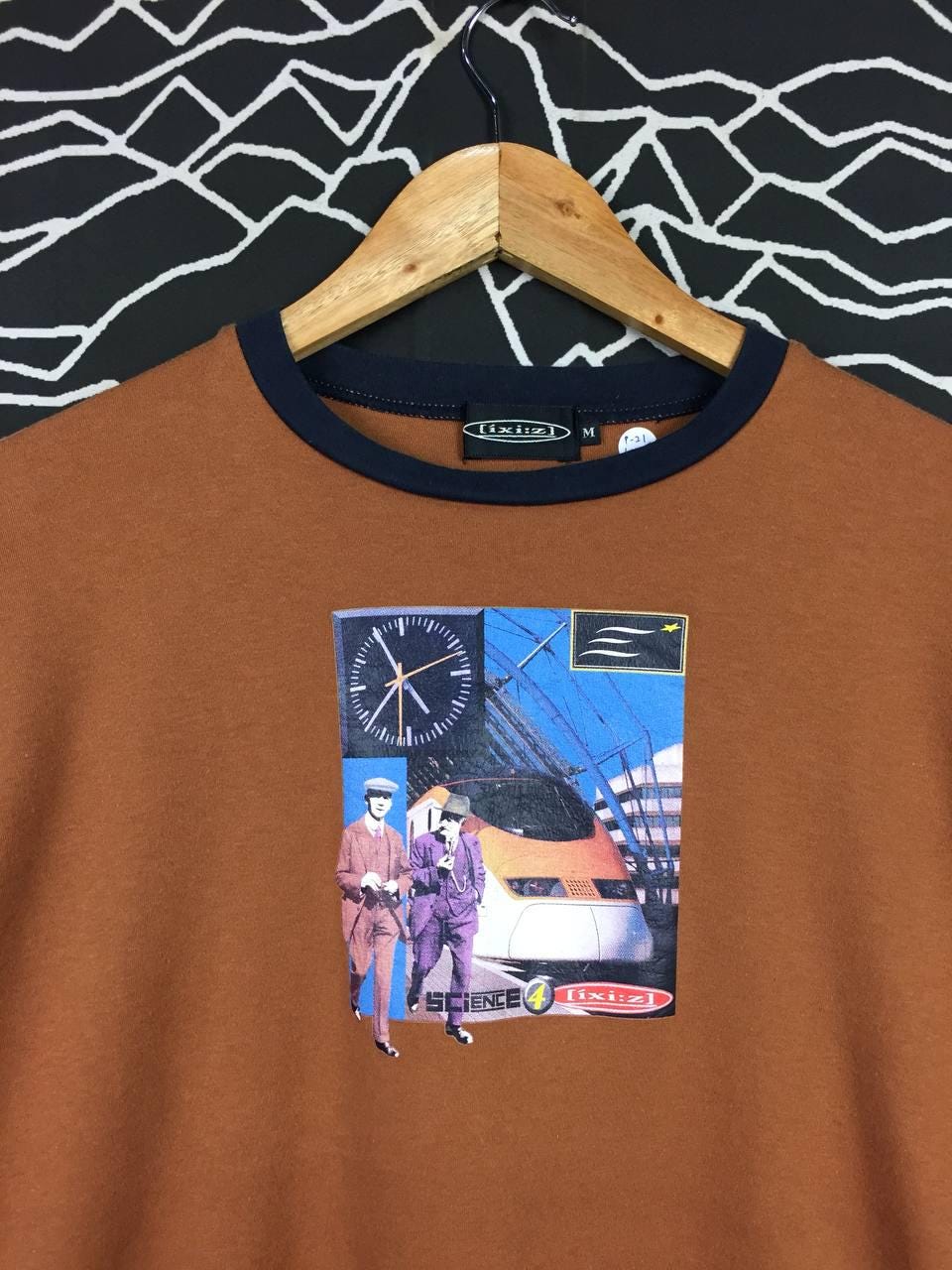 ★ EXTRAORDINARY ★ 日本未入荷 POSTER FRAME TEE Vtg Ixi:z X Science of London Japanese Brand Longsleeve Tee