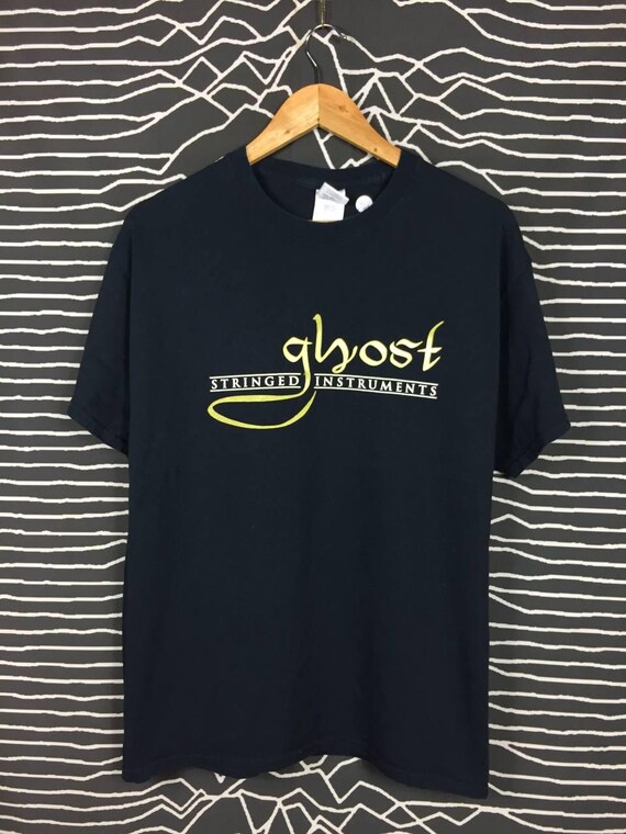 Ghost Stringed Instruments Musical Note Promo Tee… - image 3