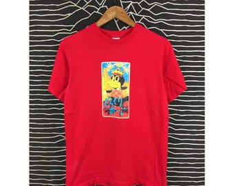 Vtg 90s Japanese Donguri Park Cartoon Mascot Tee