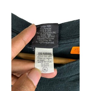 Vtg 2002 Spiderman Toby Maguire Movie Tee Size XL image 5