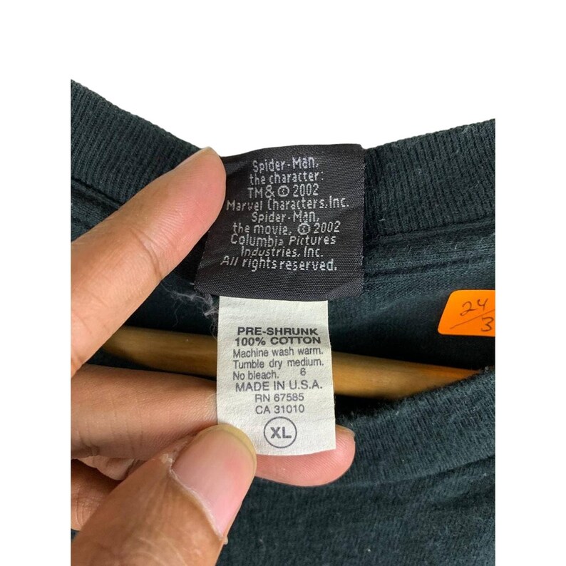 Vtg 2002 Spiderman Toby Maguire Movie Tee Size XL image 5