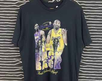 Vtg LA Lakers Kobe Bryant Back to Back NBA MVP Rap Tee Size L - Etsy