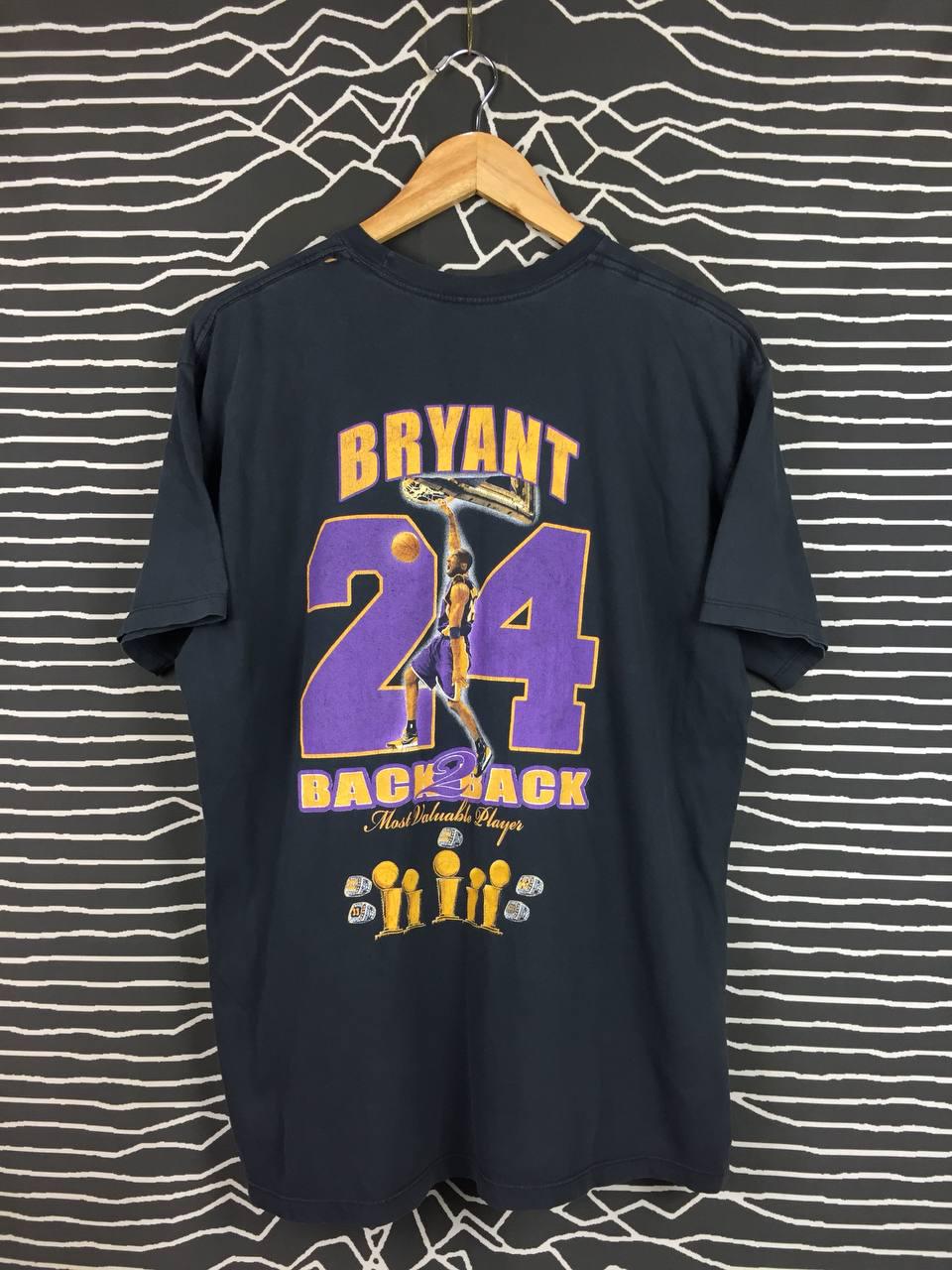 Vtg LA Lakers Kobe Bryant Back to Back NBA MVP Rap Tee Size L - Etsy
