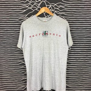 Vtg 90s Sacramento California Single Stitch Tourist Tee Size M