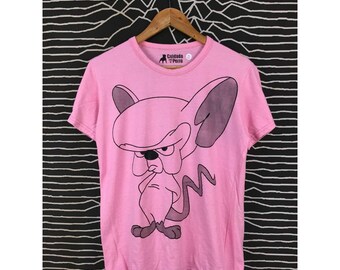 Cuidado con el Perro Pinky And The Brain Cartoon Tee Size M