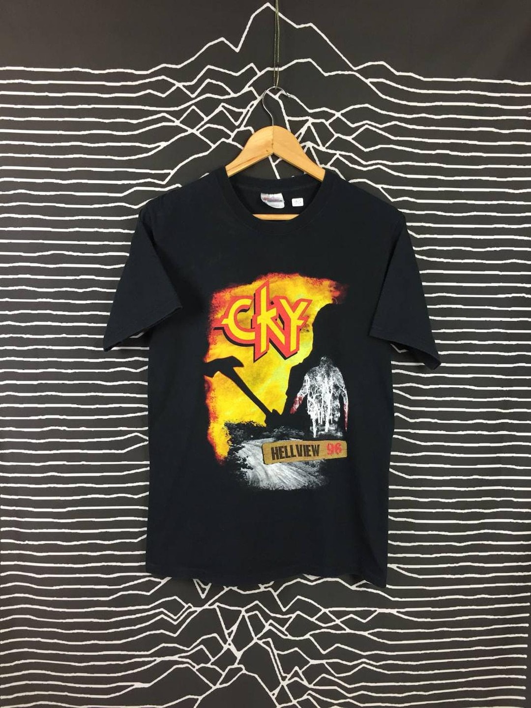 Vtg CKY Hellview 96 as Worn by Bam Margera Band Tee Size S
