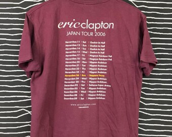 Vtg 2006 Eric Clapton Stussy Design Japan Tour Rock & Roll Band