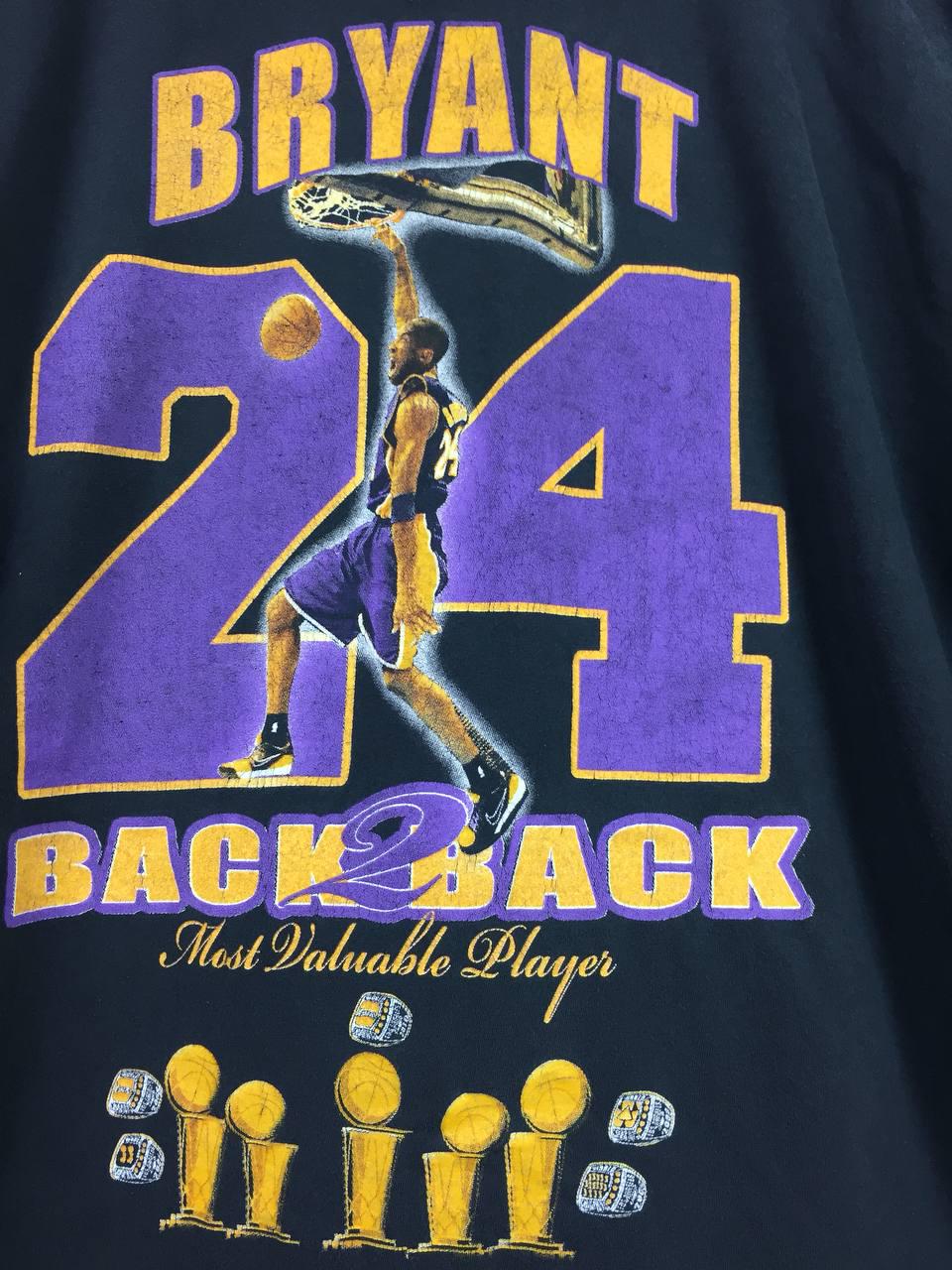 Vtg LA Lakers Kobe Bryant Back to Back NBA MVP Rap Tee Size L - Etsy