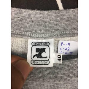 Sweat-shirt VTG Courreges Sport Futur avec logo brodé image 7