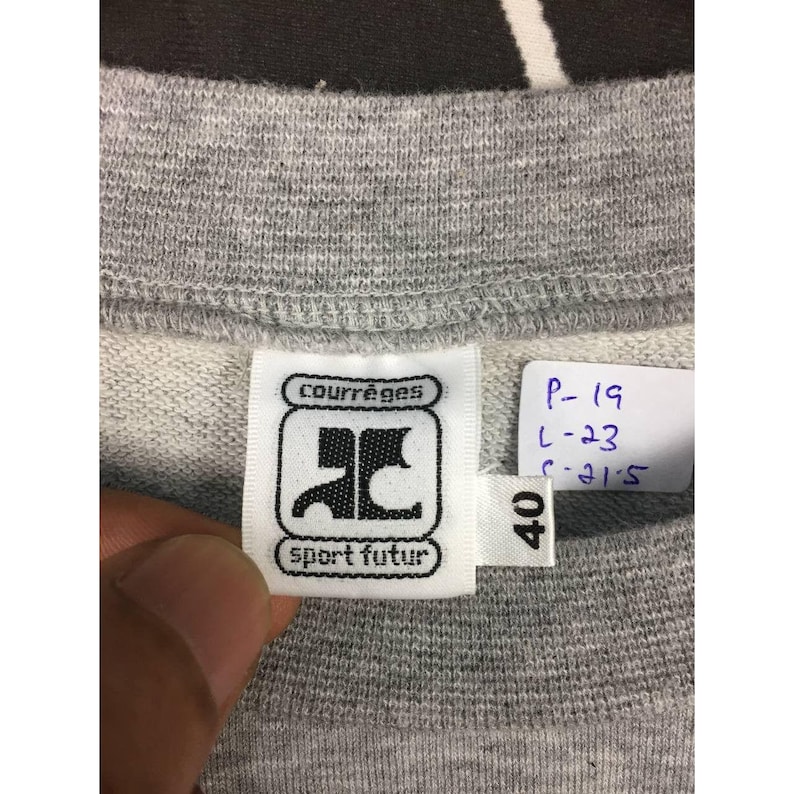 Sweat-shirt VTG Courreges Sport Futur avec logo brodé image 7