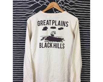 Vtg Studio D'Artisan Japanese Raw Denim Brand Longsleeve Tee