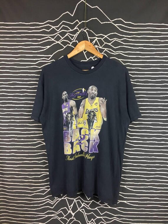 Vtg LA Lakers Kobe Bryant Back to Back NBA MVP Rap Tee Size L - Etsy