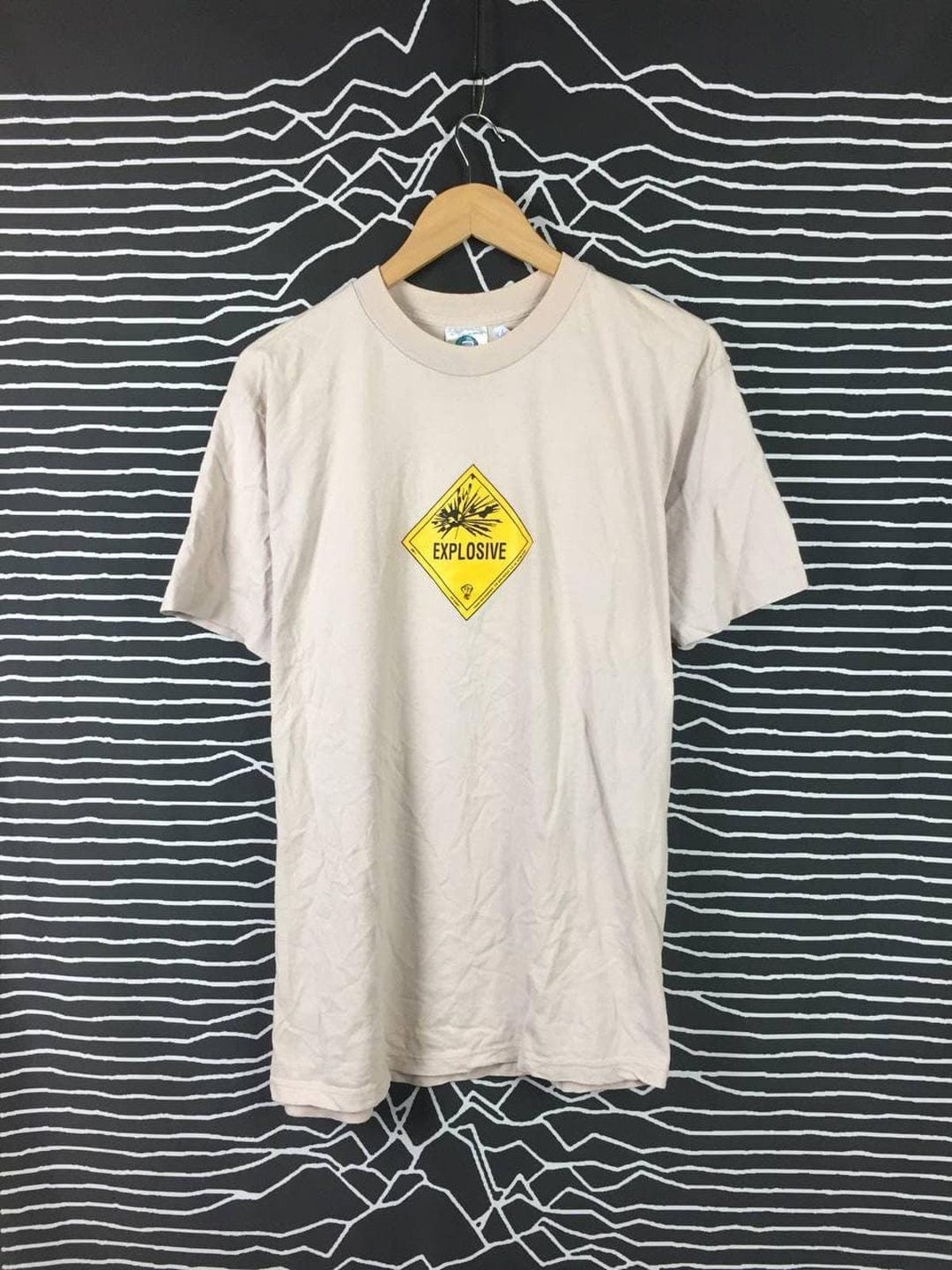Vtg 90s Think Skateboards Explosive Sticker Label Belton Tag Skate