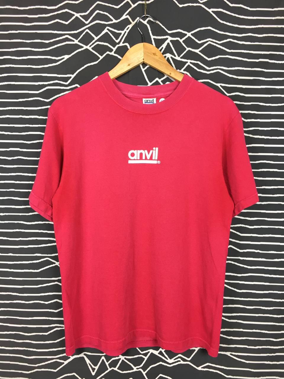 Vtg 90s Anvil Tradition Spell Out Logo Made in Usa Tee Size M - Etsy
