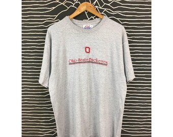 Vtg Spike Sports Ohio State Buckeyes Embroidered Logo Tee