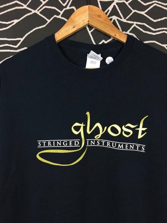 Ghost Stringed Instruments Musical Note Promo Tee… - image 4