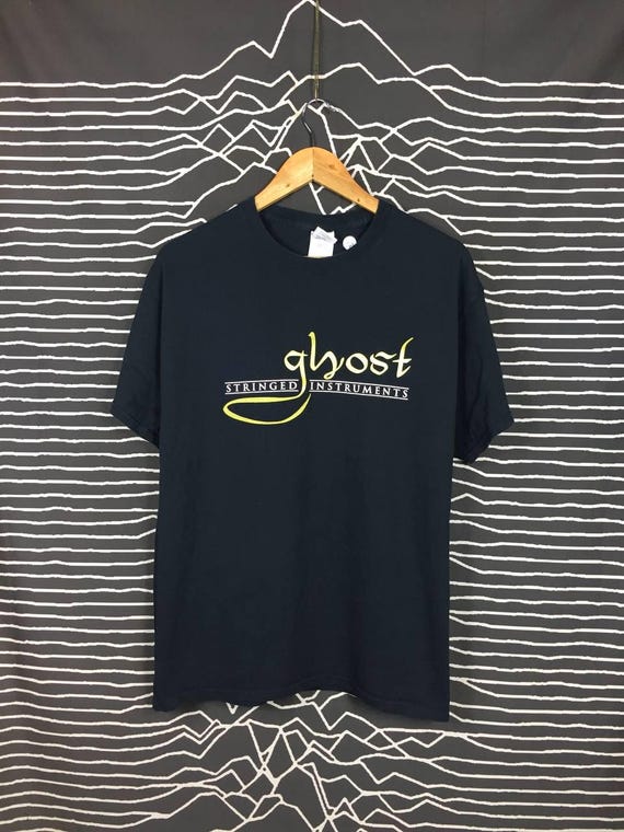 Ghost Stringed Instruments Musical Note Promo Tee… - image 1