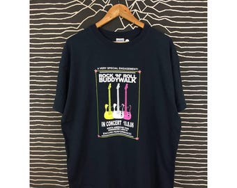 Vtg 00s Rock N Roll Buddy Walk Charity Concert Tee