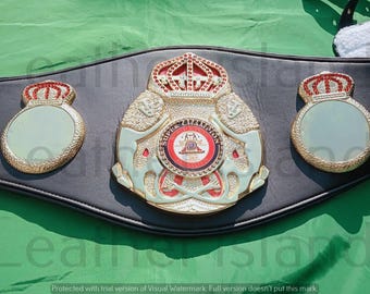 Nuova cintura fatta a mano WBA per il campionato mondiale di boxe, taglia per adulti