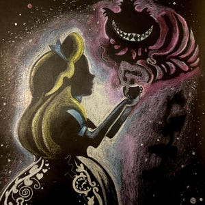 Alice in wonderland inspired drawing