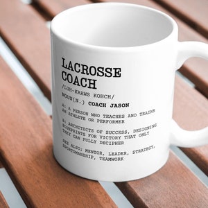 Personalized Lacrosse Coach Mug: Appreciation Gift
