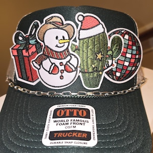 Cute Howdy Christmas Holiday Trucker Hats, Santa Trucker Hats, Festive Santa Western Hat, Christmas Lover Gift, Christmas Gift for Her