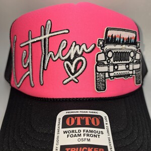 Let Them Trucker Hat, Inspirational Snapback, Casual Everyday Cap, Motivational Gift, Trendy Women’s Hat, Faith-Based