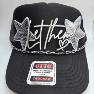 Let Them Trucker Hat, Inspirational Snapback, Casual Everyday Cap, Motivational Gift, Trendy Women’s Hat, Faith-Based