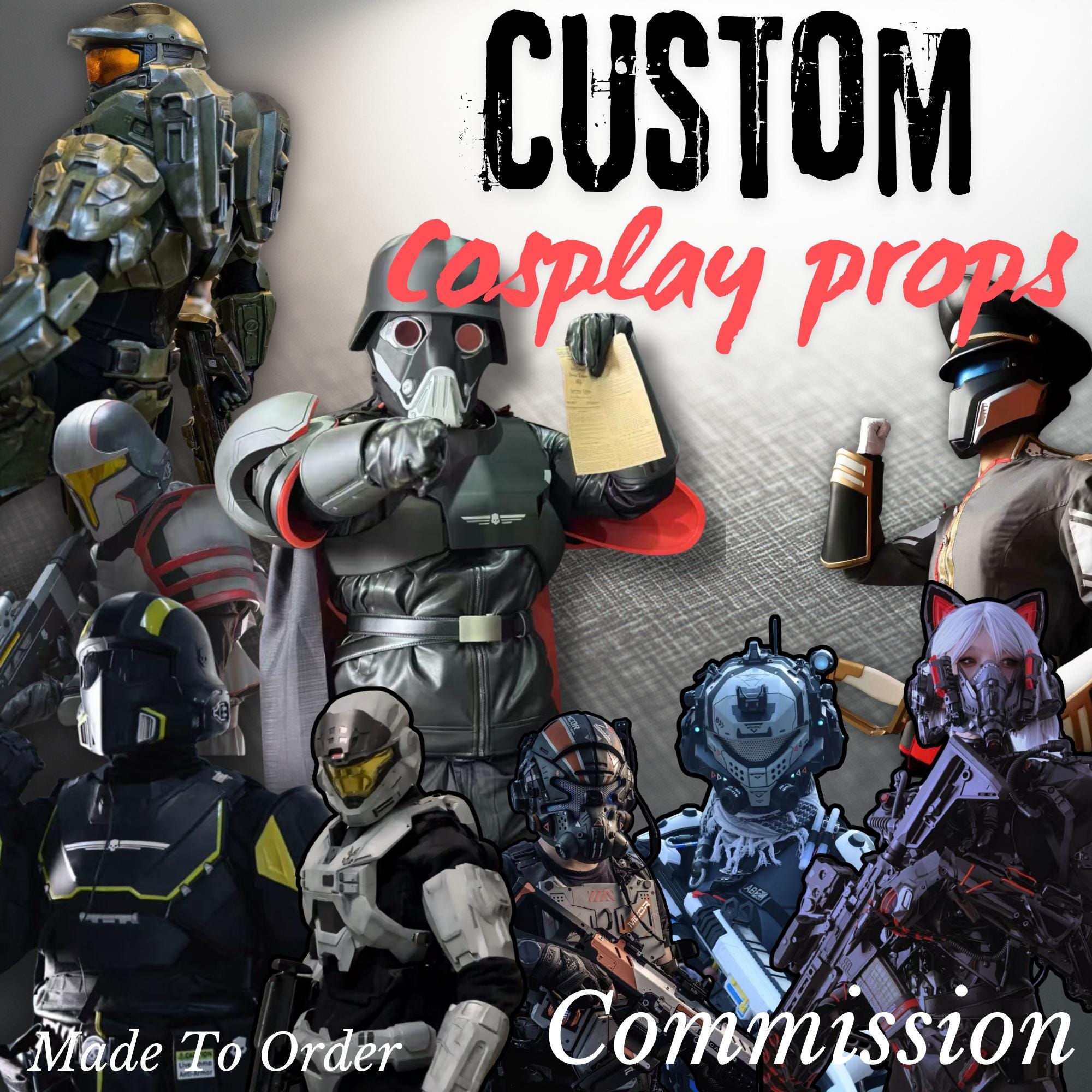 3D Printed Cosplay Props Commission| Customizable Sci-fi/fantasy Gear ...