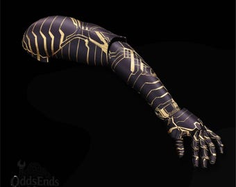 Winter Soldier Vibranium Arm – 1:1 Replica Cosplay Prop for Con Events | Gift For Him | Custom Handmade 3D Printed Arm / Glove | Robotic Arm