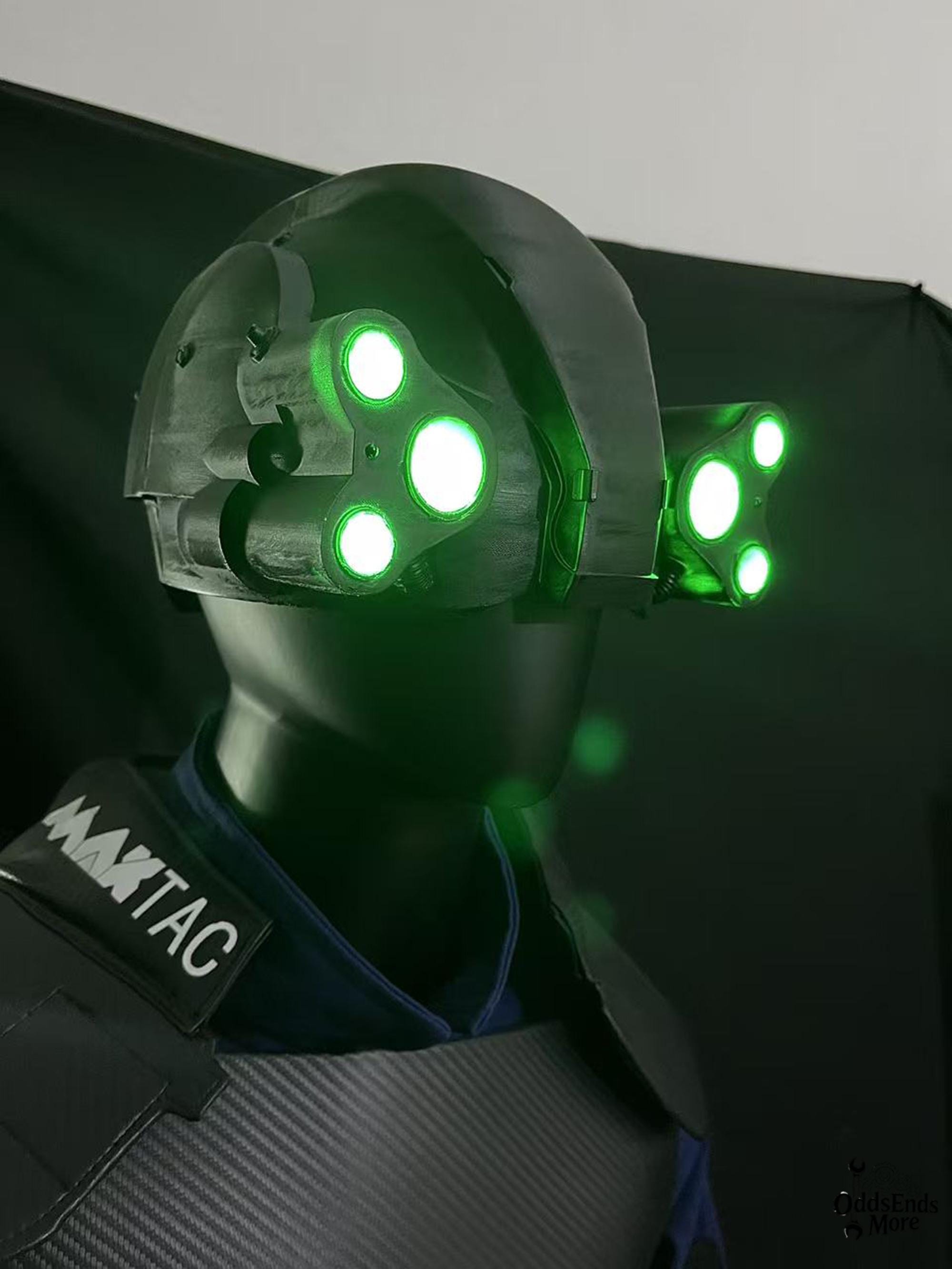 Cyberpunk 2077 Max Tac Cosplay Set | 3D Printed Light-up LED Helmet ...