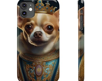 Chihuahua Phone Case | Renaissance Dog Portrait | Slim Protective Cover for Pet Lovers