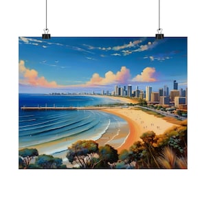 St Kilda Beach Australia Coastal Print | Style 1 | Wall Art | Wall Print