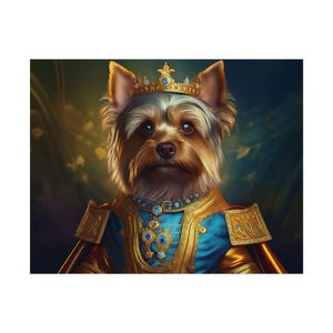 Yorkshire Terrier Renaissance Hundeportrait Kunstdruck