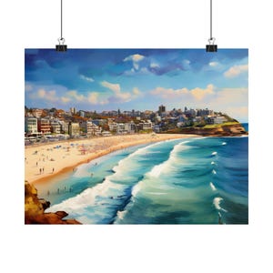 Bondi Beach Australia Coastal Print | Style 1 | Stylish Wall Art | Scenic Wall Print | Perfect for Home Decor