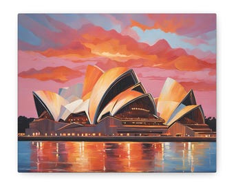 Sydney Opera House Canvas Print: Australia Landmark Wall Art