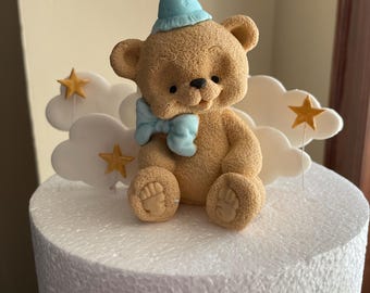 Ensemble de décorations de gâteau fondant ours en peluche | Décoration de fête prénatale