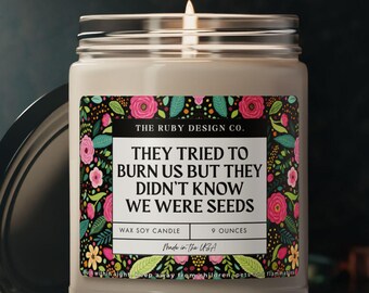 Aktivistin Kerze, riecht nach Kerze, das Patriarchat brennt, feministisches Geschenk, erbauliches Geschenk, Girl Power Decor, Ice Out For Good dagegen