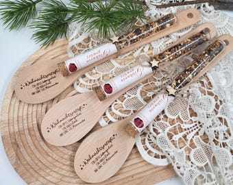 Personalized cooking spoon, souvenir, small Christmas gift, guest gift, Secret Santa gift, Christmas gift for a colleague, gift