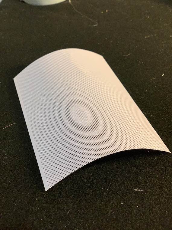 White eye mesh | 15cm x 10cm | 1pcs | mesh | mask material | eye mesh | paintable | arts and craft | mask | therian | therian mask