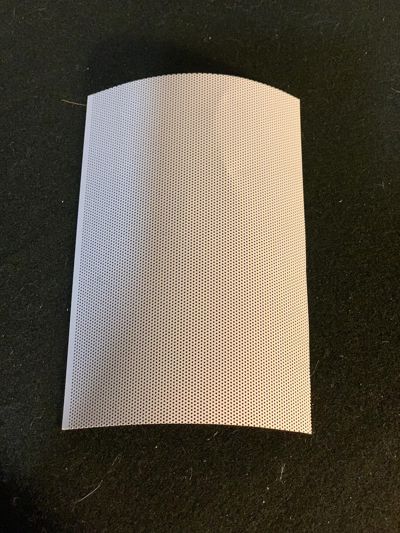 white eye mesh, 15cm by 10cm, paintable, bendable, see through