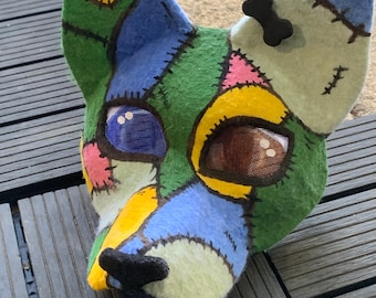 Zombie dog mask | animal mask | dog mask | cosplay | costume | Therian gear | handmade | handcrafted | mask | Therian | Cat mask | Halloween