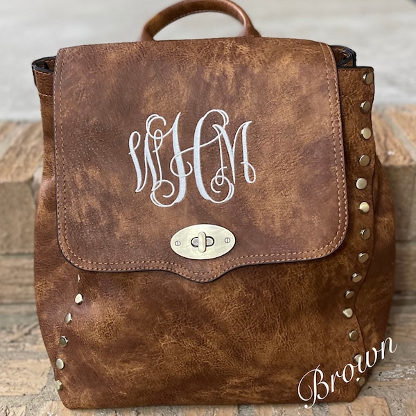 Studded Backpack Etsy