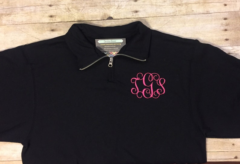 monogrammed initial sweatshirts