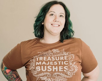 Majestic Bushes - Relaxed Womens t-shirt - Chestnut - 5% to Center for Reproductive Rights, human rights