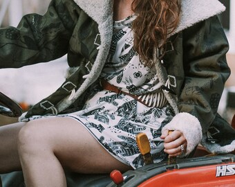 Marty Shearling Jacket - Moss