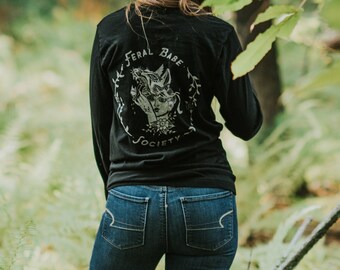 Feral Babe Society - Vintaged Long Sleeve Shirt Unisex