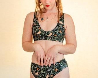 Meadow - Recycled high-waisted bikini bottom